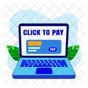 Click To Pay Ebanking Online Payment Icon