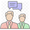 Client Consultation Lineal Color Icon Icon