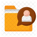 Client Folder Binder Dossier Icon
