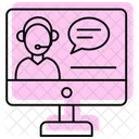 Client Support Color Shadow Line Icon アイコン