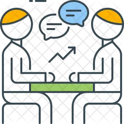 顧客とのミーティング  アイコン