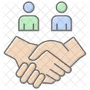 Client Relations Lineal Color Icon Icon