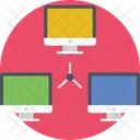 Client Server Networking Icon