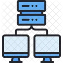 Client Server Screen Database Icon