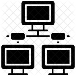 Client Server Icon - Download in Glyph Style