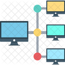 Client Server Icon - Download in Flat Style
