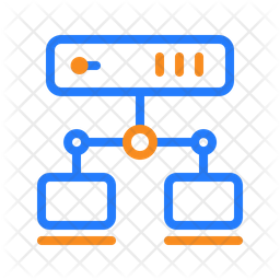 Client Server Icon - Download in Dualtone Style