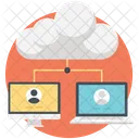 Client Server Cloud Icon