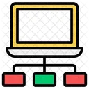 Client Server Hosting Server Hosting Internet Sharing Icon