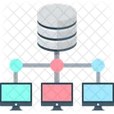 Client Server Computer Sharing Hosting Server Icon