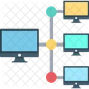 Client Server Computer Sharing Hosting Server Icon
