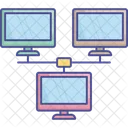 Client Server Computer Sharing Hosting Server Icon