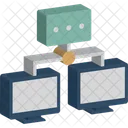 Client Server Computer Sharing Hosting Server Icon