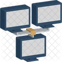 Client Server Computer Sharing Hosting Server Icon
