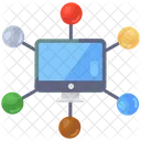 Client Server Server Hosting Internet Sharing Icon