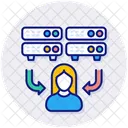 Client Server  Icône