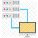 Client Server Internet Sharing Monitor Icon