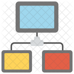 Client Server Model Icon - Download in Flat Style