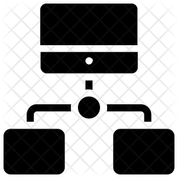 Client Server Model Icon - Download in Glyph Style
