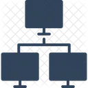 Client Server Computer Sharing Hosting Server Symbol