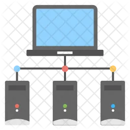 Client Server Network  Icon