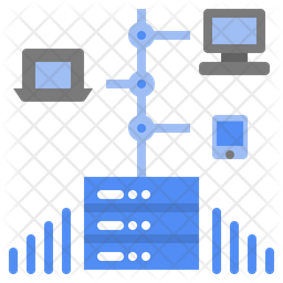 Client Server Structure Icon - Download in Flat Style