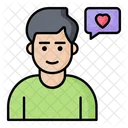 Cliente feliz  Icono