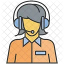 Llamar Al Servicio Mujer Avatar Icon