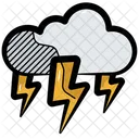 Clima Trueno Nube Icon