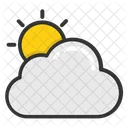 Nube Sol Clima Icon