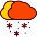 Clima Nuvens Neve Icon