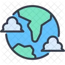 Clima Atmosferico Nublado Ícone