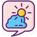 Clima Local Sol Nuvem Icon