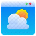 Previsão do tempo on-line  Ícone
