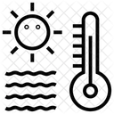 Clima Quente Temporada De Verao Temperatura Do Tempo Ícone