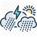 Climate Rainy Showery Icon