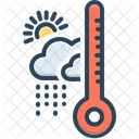 Climate Rainy Fahrenheit Icon