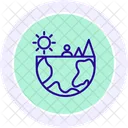 Climate Adaptation Line Icon Icon