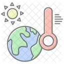 Climate Change Lineal Color Icon Icon