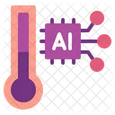 Ai And Climate Change Technology Robot Icon