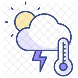 Climate change graph  Icon