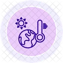 Climate Change Line Icon Icon