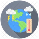 Climate Change Global Warming Greenhouse Gases Icon