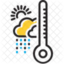 Climate Rainy Fahrenheit Showery Thunder Forecast Weather Season Changing Environment Icon