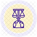 Climate Justice Line Icon Icon