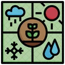 Climate Monitoring Rain Sensor Icon