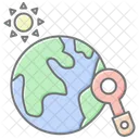 Climate Research Lineal Color Icon Icon