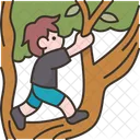 Climbing Tree Child Symbol