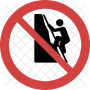 Climbing not allowed  Icon
