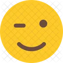 Clin Doeil Emoji Smiley Icône